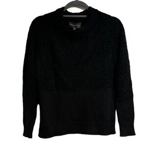 Michael Stars sweater black super soft mixed yarn wool‎ mohair cotton blend xs